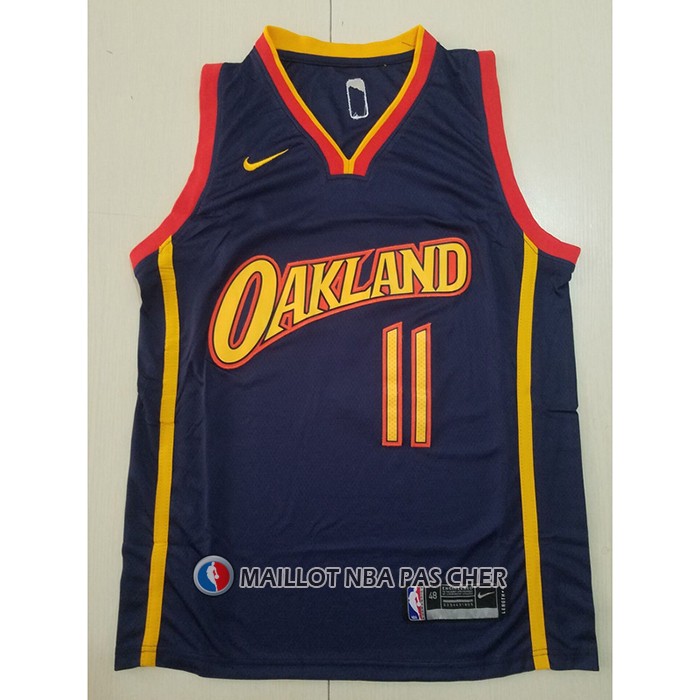 Maillot Golden State Warriors Klay Thompson NO 11 Ville 2020-21 Noir